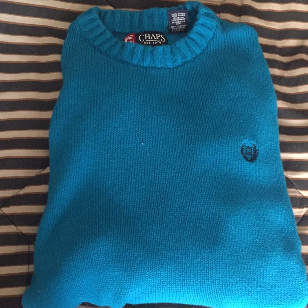 Chaps turquoise sweater